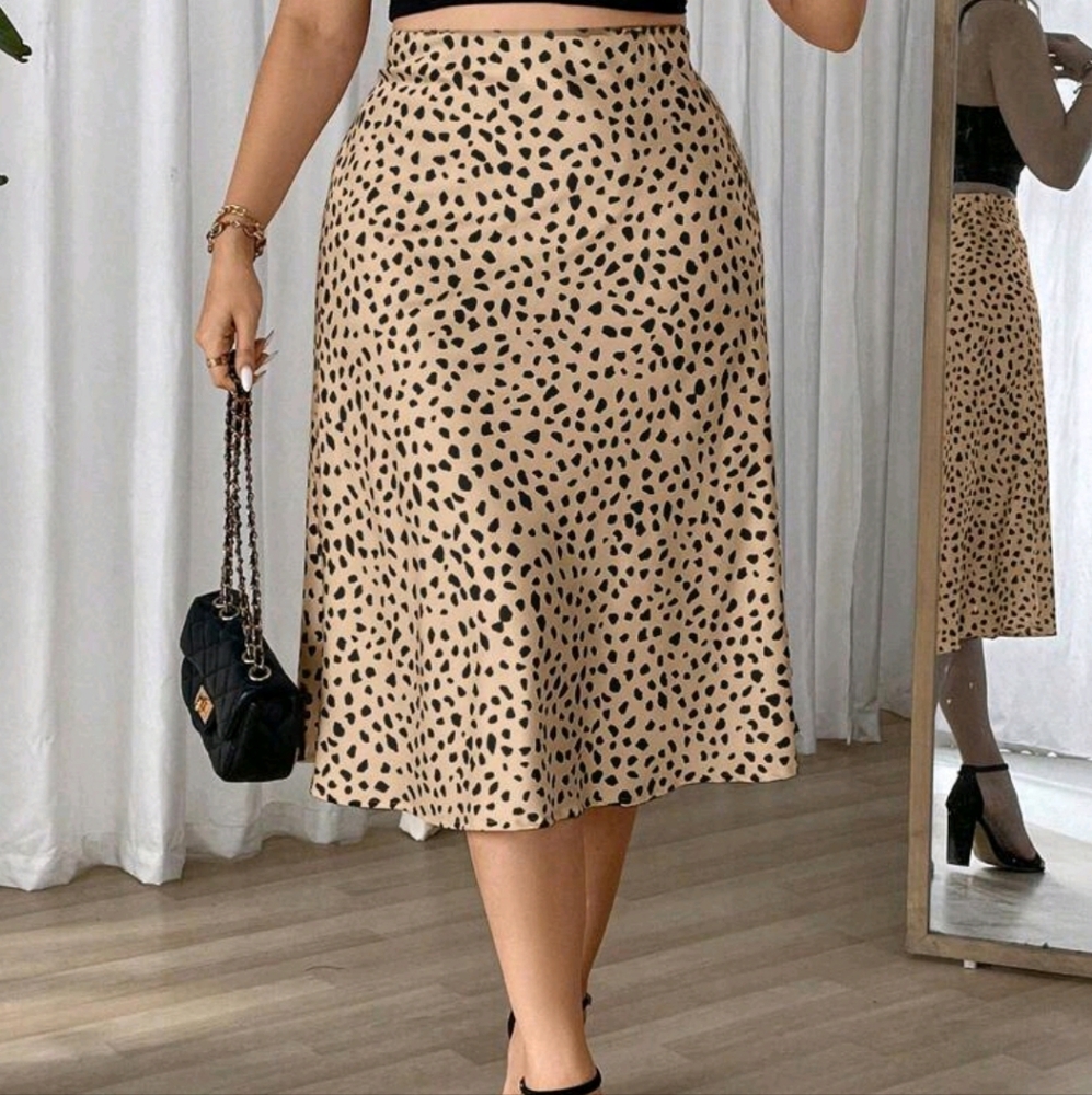 Satin Midi Skirt